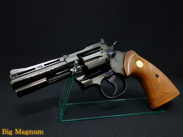 【タナカ】コルトパイソン 4inch Rモデルスチールフィニッシュ モデルガン