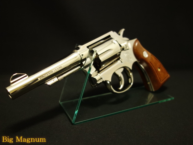 S&W M10 ミリタリー&ポリス 4インチ .38spl ニッケル Ver.3 モデルガン