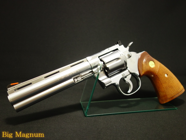 コルト パイソン .357Magnum 6inch R-model ステンレスフィニッシュ モデルガン
