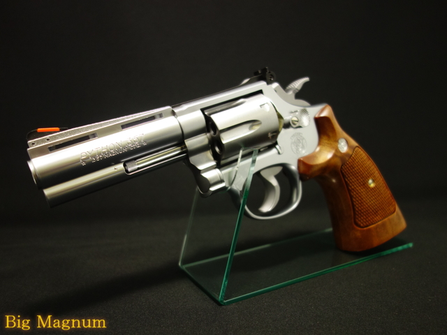 【タナカ】スモルトリボルバー 4インチ スクエアバット ステンレスフィニッシュ Ver.3 ガスガン