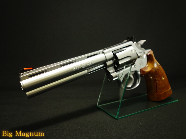 【タナカ】スモルトリボルバー 6インチ スクエアバット ステンレスフィニッシュ Ver.3 ガスガン